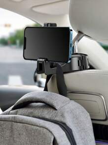 Retractable Foldable Storage Hook - Headrest Hook - Car Phone Holder Backrest Hook Lock Support - Car, Auto Accessories, Travel Essentials, Holiday Necessities - Black/Silver/Red/Blue/Multi-Color/Random Color - 1pc/2pcs/4pcs - ABS Material For Women Storage Organizer Travel Essentials Back To School Dormitory Storage