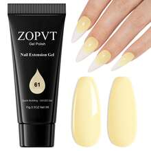 15克 ZOPVT 美甲延长胶，颜色有透明、白色、粉色、裸色、蓝色、绿色，易于使用的美甲沙龙设计用品 - 彩色 - 查看 19