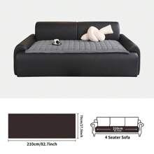 1pc Minimalist Solid Color Plaid Striped Design Sofa Slipcover, Comfortable For Sitting Or Lounging, Suitable For 2-Seater, 3-Seater, 4-Seater And Modular Sofas, All Season Use Chair Office Chair Chair Cushion Cushion Seat Cushion