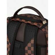 Sprayground Kids Core Embossed Check DLXSV Backpack In Brown (45.72 Cm)