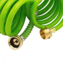 AUTOMAN EVA 25ft Expandable Garden Hose – 7-Pattern Nozzle, Anti-Kink, Auto Recoil, Lightweight & Durable