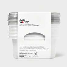 Small Rectangle Food Storage Containers - 24 Fl Oz/5ct - Dealworthy ™ YUF5 - 1 - Xem 1