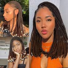 Ombre Pre Stretched Braiding Hair 30 Inch 8 Packs Synthetic Crochet Braids Hot Water Setting Professional Soft Texture Synthetic Hair Extensions 30 Inch 1B 27 - 1B/30(黑色至棕色漸層) - 查看 4