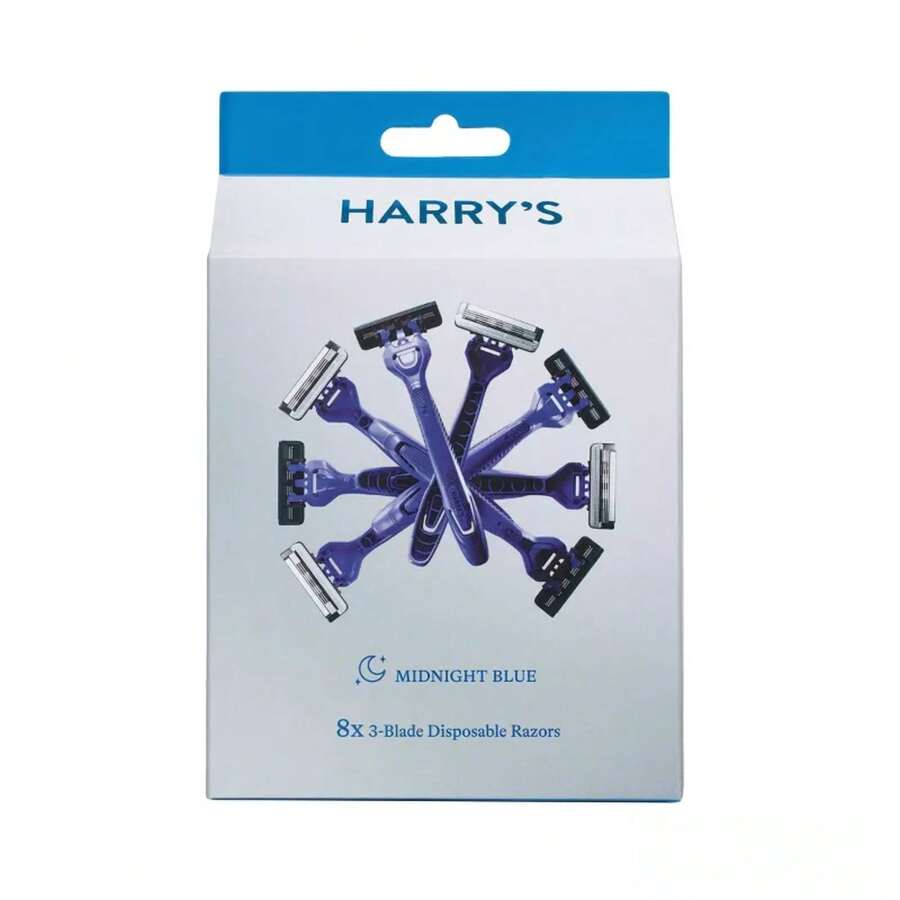 Harry's Disposable Razors - Midnight Blue - 8ct - 1 - 查看 1
