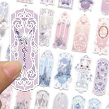 Set de 5/10/15/20/30 Marcapáginas con diseño de castillo de princesa al azar, románticos marcapáginas de papel con dibujos animados decorativos para la lectura