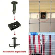 20 Piezas/40 Piezas Juego de tornillos roscadores automáticos en forma de U para metal, accesorios de ajuste para coche y motocicleta