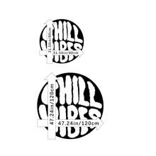 1pc Black & White "Chill Vibes" Letter Print Round Rug, Fine Yarn Faux Wool Texture, Rubber Non-Slip Backing, Suitable For Indoor, Bedroom, Bedside, Living Room, Office Decor, Soft & Comfortable, Fashionable Home Decor, Exquisite Gift, Holiday Decoration, Machine Washable