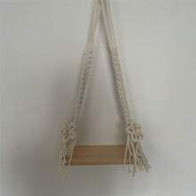 Fashion Newborn Photography Props Wooden Baby Swing Posing Accessories For Boy Girl Macrame Swing Posing Photo Props Swing