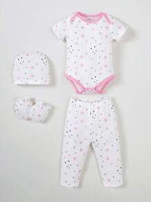 Conjunto de 20 piezas para verano, set multipieza para recién nacidos, adecuado para bebés elegantes y lindos, conjunto de verano de ropa de bebé. La tela es suave y cómoda, adecuada para regalos de set de recién nacidos.