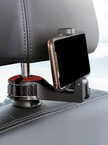 Retractable Foldable Storage Hook - Headrest Hook - Car Phone Holder Backrest Hook Lock Support - Car, Auto Accessories, Travel Essentials, Holiday Necessities - Black/Silver/Red/Blue/Multi-Color/Random Color - 1pc/2pcs/4pcs - ABS Material For Women Storage Organizer Travel Essentials Back To School Dormitory Storage