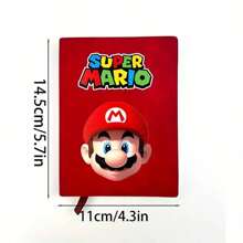 SuperMario 1 Stück dickes Notizbuch mit 100 Seiten in Lederoptik, geeignet für Zeichnen, Lernen, Büro-Notizen, Meetings, Geschäft, Schulmaterial. Ein tolles Geschenk für Männer, Frauen, Abschluss, Geburtstag und Feiertage, Schulmaterial, Schulanfang