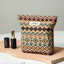 1 sztuka retro boho kopertówki wewnętrzna torba na kosmetyki i produkty do makijażu torba do przechowywania