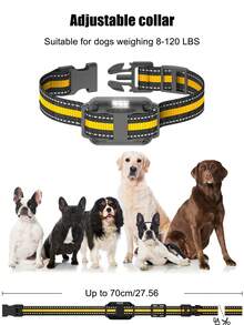 1pc New Dog Training Collar, 800M Remote Control, Waterproof, Electric Shock & Vibration, 3 Training Modes, Adjustable Sound Level, Flash Light, IP67 Waterproof, Pet Supplies