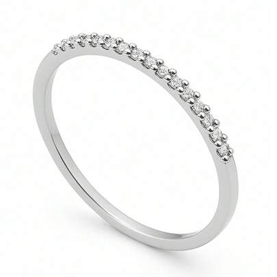 PRATAMIL JOIAS Anel Prata 925 Aparador Zircônia Noivado