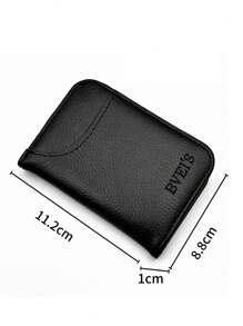 1pc Thin Compact Cardholder, Unisex Minimalist Card Case, Anti-Theft & Demagnetization, Multi-Card Slots, ID Card Holder
