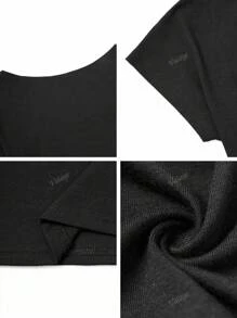 Top maglia attillato e sexy senza schienale da donna per l'estate