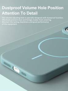 VRNOEI 时尚超薄圆形磁吸手机壳适用于 16 14 11 12 13 15 17 Pro Max Air 手机壳磁吸无线充电全覆盖配件 - 黑色 - 查看 7