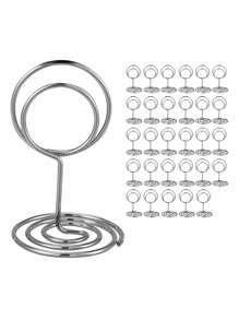 20PCS Metal Place Card Holders Photo Clip Stands Table Number Holders,Table Sign Holders For Wedding Anniversary Birthday Party Decoration