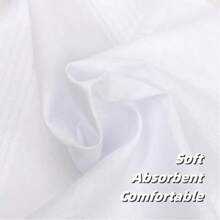 3/6pcs Men's Handkerchiefs, Soft & Comfortable White Handkerchiefs, DIY Design Paint Tie-Dye Print White Handkerchiefs, Pocket Squares, Sweat Towel Handkerchiefs, Perfect For Parties, Events And Gifts