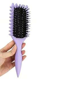 Cepillo definidor de rizos 2026 - Cepillo para cabello rizado con cerdas y diseño especial, cepillo definidor de rizos especialmente diseñado para cabello rizado, para dar forma y definir los rizos en mujeres y hombres, reduciendo el tirón y la separación de los rizos. Cepillo, peine, herramientas para el cabello, productos y accesorios para el cabello para peluquería, salón de belleza, viajes esenciales, accesorios para el cabello para mujeres que dan forma suavemente a los rizos naturales con menos tirón.