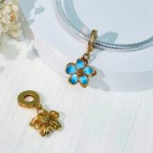 PARCOM 1 Stück versilberte Kirschblüten Serie Anhänger, modisches Charm Neudesign, multifunktionales DIY Armband & Halsketten Schmuckzubehör, geeignet für täglichen Gebrauch & als Geschenk, perfekter Schmuckarmband Schmuck, Geschenk für Geburtstag, Feiertag