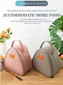 1 Stück neue dreieckige Reiseball Tasche, tragbare Lunch Tasche, Minimalistisch Mode Lunch Tasche, Büro Ess Tasche, große Kapazität Picknick Tasche, Studenten Lunch Tasche, kein Lebensmittelkontakt