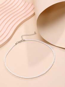 1pc Fashionable Bohemian Beaded Necklace Choker