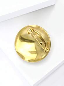 1 pezzo Spilla rotonda in acciaio inossidabile per donna, spille creative, per borse, maglioni, cappotti, cappelli, scarpe, abiti, completi
