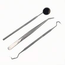 Factory Direct Supply Dentist Tool Set Of 3 Tweezers Probe Stomatoscope Stainless Steel Dental Care Dentist Tool Suit, Factory Direct Supply Dentist Tool 3 Pieces, Set Tweezers Probe Stomatoscope - 三件 - 查看 4
