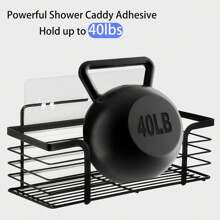 16-Pack Shower Caddy Adhesive Replacement, Transparent Adhesive Hooks Stickers, Strong Hook Strip For Shower Caddy Basket Shelf, Soap Holder, Bathroom Storage Racks And Kitchen Racks