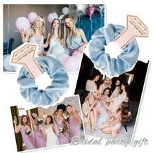 7pack/12 Pack Bridesmaid Proposal Gifts Bridesmaid Scrunchies Hair Ties Bachelore Party Favors Bridesmaid Gift For Bridal Wedding Party -To Have And To Hold Your Hair Back