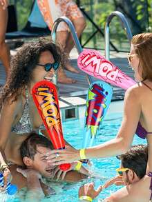 2pcs-Pow Inflatable Baseball Bats,Oversized Inflatable Sticks,Inflatable Bat Baseball Party Favors For Goodie Bag Favors Carnival Prizes Games Birthday Party Supplies(Random Color) - Multicolor - View 5