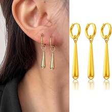 Teen Fine Earrings - 金色 - 查看 3