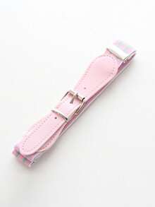 儿童可调节松紧腰带 儿童幼儿腰带 针扣腰带 适合女童，30-65 厘米（纯色和豹纹） - 均碼 - 查看 7