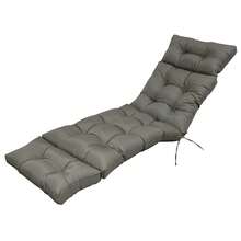 Outdoor Folding Lounger Chair Cushion Recliner Rocking Chair Sofa Mat Chair Cushion For Yard Patio Beach Pool Deck For Outdoor Folding Chaise Lounge Chair Cushion For Beach Sunbathing Patio - 深灰色 - 查看 5