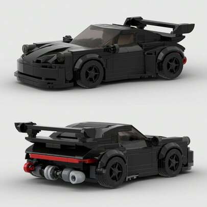 MIKEMENG Black/White/Red Supercar Racing Car Building Block Toys, MOC Construction Toy, Technology And Engineering Building Toys, Boys And Adults Car Toys, Best Collection Gifts For Halloween, Christmas And Birthday