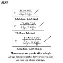 50pcs Customized Wedding Labels, Gold Name Labels, Personalized Wedding Thank You Labels Pre-Punched,Art Activities For Children - Black - View 6