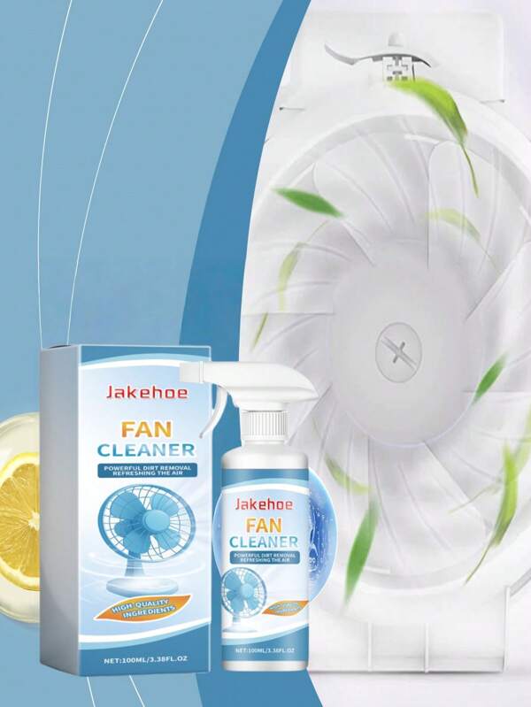 jakehoe 1pc (100ml) Fan Cleaning Spray, Designed To Dissolve Surface Oil And Improve Cleaning Effect, Suitable For Cleaning Electric Fans And Air Conditioners, Random Delivery Of Old And New Models