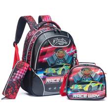 Mochilas fofas para meninos, mochilas escolares para meninos de 8 a 10 anos com lancheira, conjunto de mochilas infantis, mochila de viagem para pré-escola, jardim de infância, alunos do ensino fundamental, mochila para material escolar - Mochila escolar masculina 176 - Ver 10