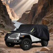 Capa para Carro 4 Portas 2007-2022 | Capa para Carro Terrain | Tecido Oxford À Prova d'Água Proteção contra Neve/Chuva/Poeira | Proteção Veicular Resistente para Uso Externo | Capa Climatizada para SUV de Tamanho Completo