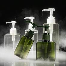 1 件 100/150/250/450ml 浴室可填充瓶、旅行装喷雾瓶、PET 碳粉喷雾器、香水瓶、大容量沐浴露洗发水液体皂分配器泵瓶、可重复使用可填充小空瓶返校 - 彩色 - 查看 3