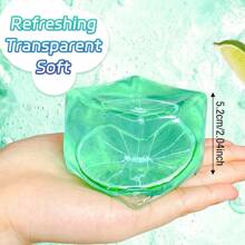1/4 piezas Cubos antiestrés - Bolas antiestrés de masa esponjosa de crecimiento lento, juguetes sensorial blandos para aliviar la ansiedad, se pueden estirar y comprimir, bolas antiestrés con forma de cubo de hielo para ADD/ADHD