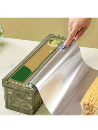 3pcs/6pcs Easy-Slide Food Wrap Dispensers Set - Efficient Cling Film/Aluminum Foil Cutters | Smooth Cuttingty Edge | Kitchen Must-Have For Home And Restaurant