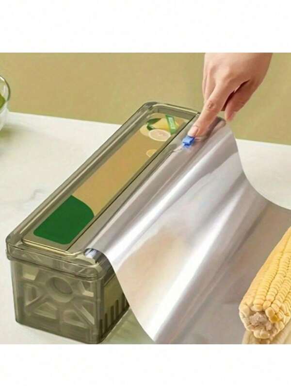 3pcs/6pcs Easy-Slide Food Wrap Dispensers Set - Efficient Cling Film/Aluminum Foil Cutters | Smooth Cutting & Safety Edge | Kitchen Must-Have For Home And Restaurant