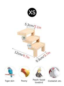 1pc Bird Cage Perch, Bird Climbing Ladder, Z-Shaped Cloud Ladder Toy, Interactive Parrot Climbing Toy, Suitable For Bird Cage Use - Multicolor - View 11