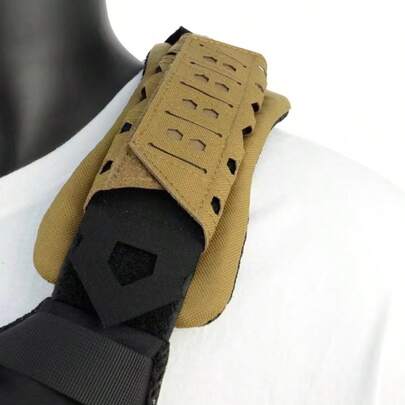 1pc Outdoor Tactical Shoulder Pad, Breathable Tactical Vest Shoulder Pad, Strap Shoulder Pad, Shoulder Cushion Pad For Outdoor Hiking, Camping, Hunting