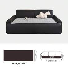 1pc Minimalist Solid Color Plaid Striped Design Sofa Slipcover, Comfortable For Sitting Or Lounging, Suitable For 2-Seater, 3-Seater, 4-Seater And Modular Sofas, All Season Use Chair Office Chair Chair Cushion Cushion Seat Cushion