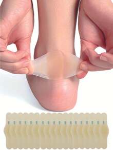 20 قطعة من رقع هيدروكولويدية شفافة مضادة للاحتكاك، لصقات مخصصة للكعب، رقع سميكة للأصابع الأرجل، تخفيف الآلام، العناية بالقدمين، لصقات مضادة للانزلاق، لصقات بثور غير مرئية، واقي كعب مضاد للاحتكاك، مناسبة للخارج، الرياضة، السفر، المنزل، المكتب والمدرسة - متعدد الألوان - مشاهدة 10