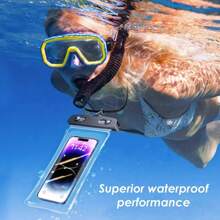 3 Pieces Mobile Phone Waterproof Bag, Diving Mobile Phone Bag, Mobile Phone Waterproof Sealed Bag, Touch Screen Waterproof Bag, Dry Bag, Suitable For Rafting, Diving, Surfing