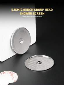 51MM Shower Screen Espresso Grouphead Screen Flat Upgrade Shower Screen Coffee Accessories - Silver - View 3